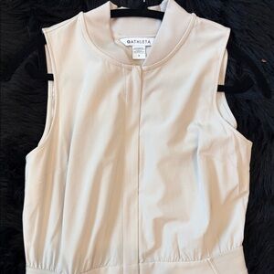 Athleta Beige Sleeveless jumpsuit